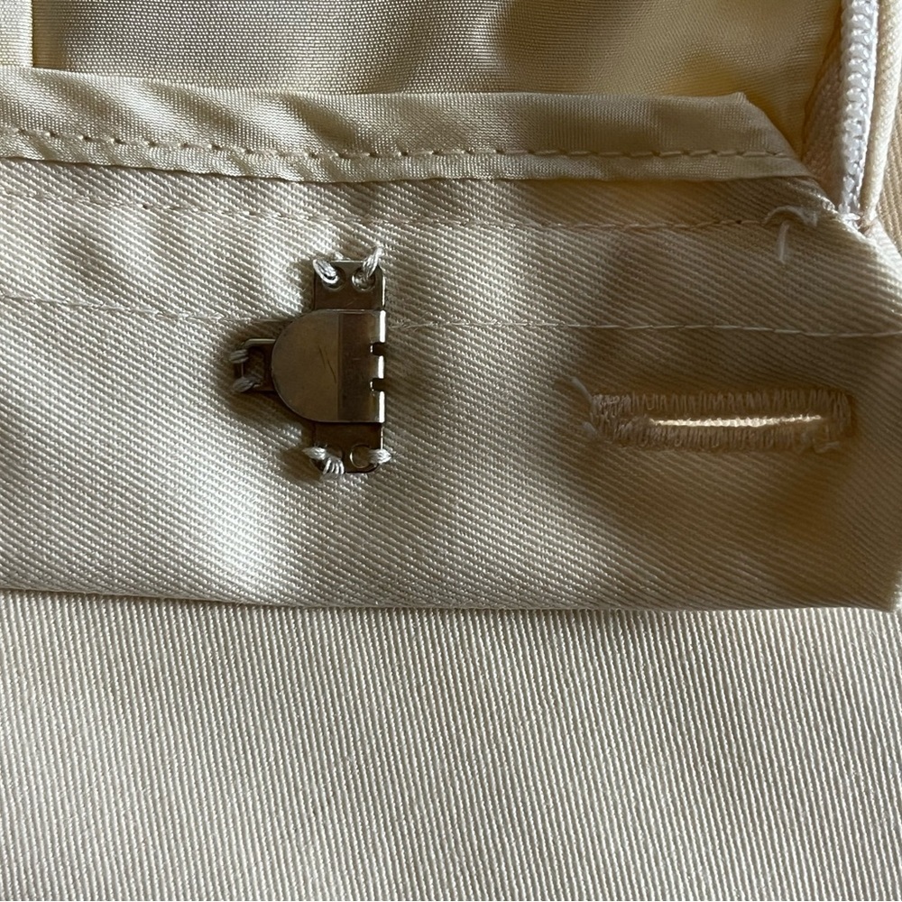 VTG Ralph Lauren Purple Label Classic Ivory Lined Wool Short Pencil Skirt Sz 10 - Picture 4 of 15